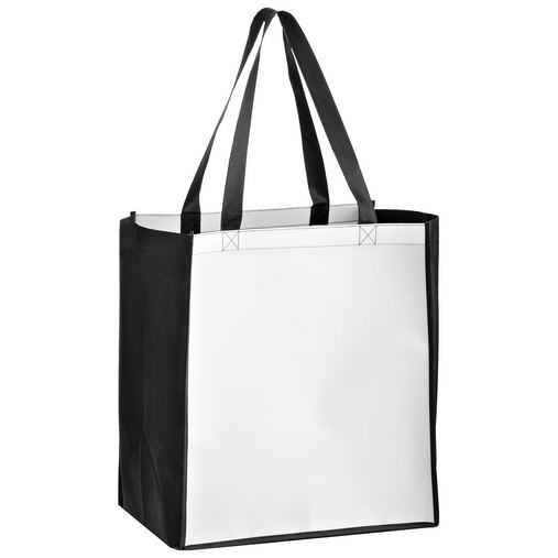  Full Coverage OPP Laminated Non-Woven Grocery Bag w/ Full Color (13"x10"x15") - Sublimated 
